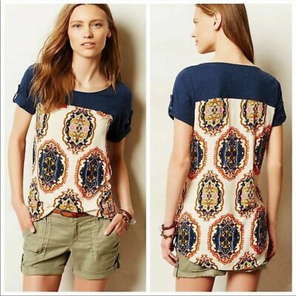 Meadow Rue Medallion Tunic from Anthropologie - Picture 1 of 5